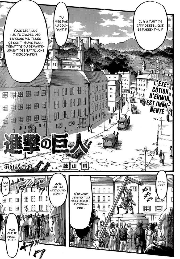 Attaque des titans: Chapter chapitre-61 - Page 1