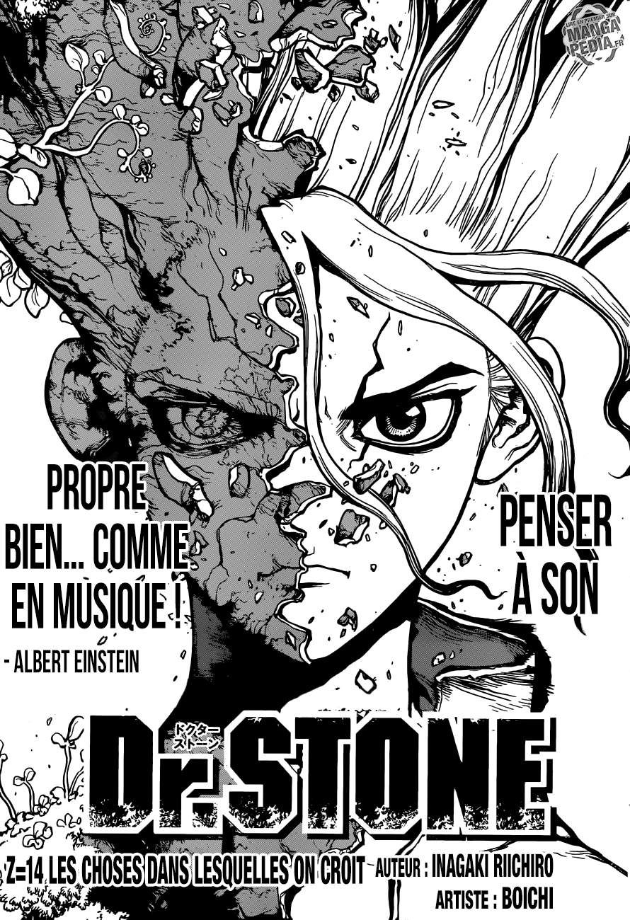 Dr. Stone: Chapter chapitre-14 - Page 1