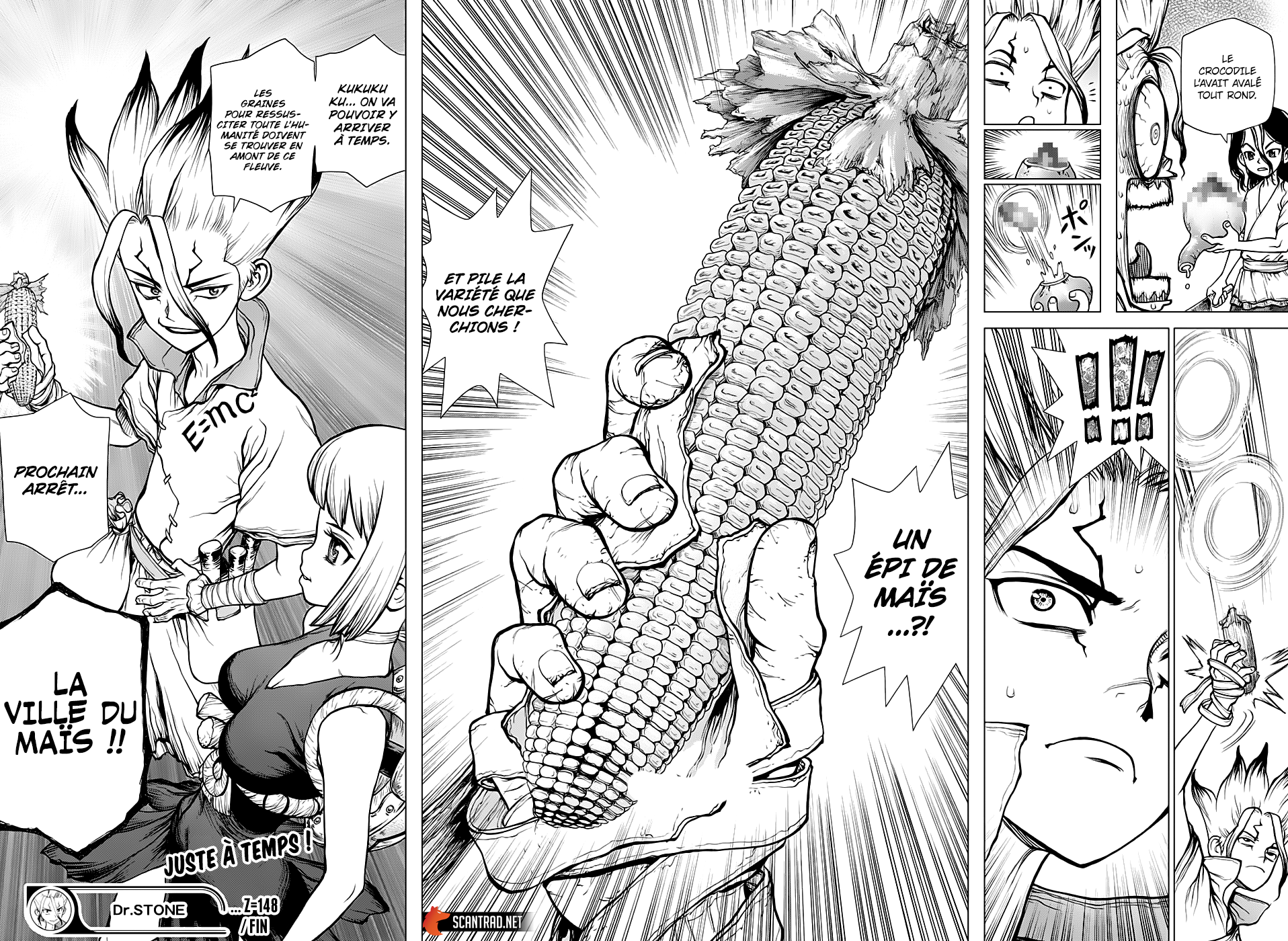 Scan Dr. Stone Chapitre 148 : Les pionniers de la Terre - Page 15 sur