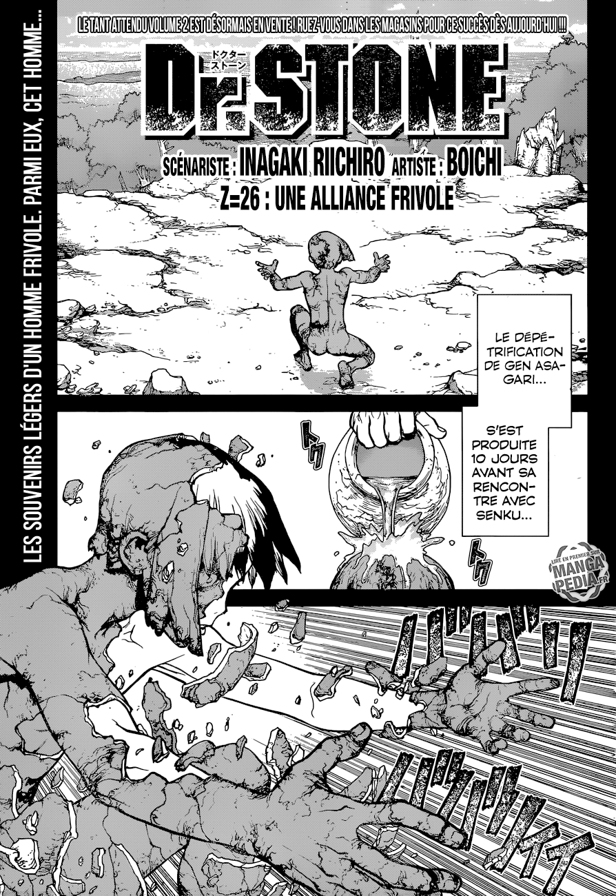 Dr. Stone: Chapter chapitre-26 - Page 1