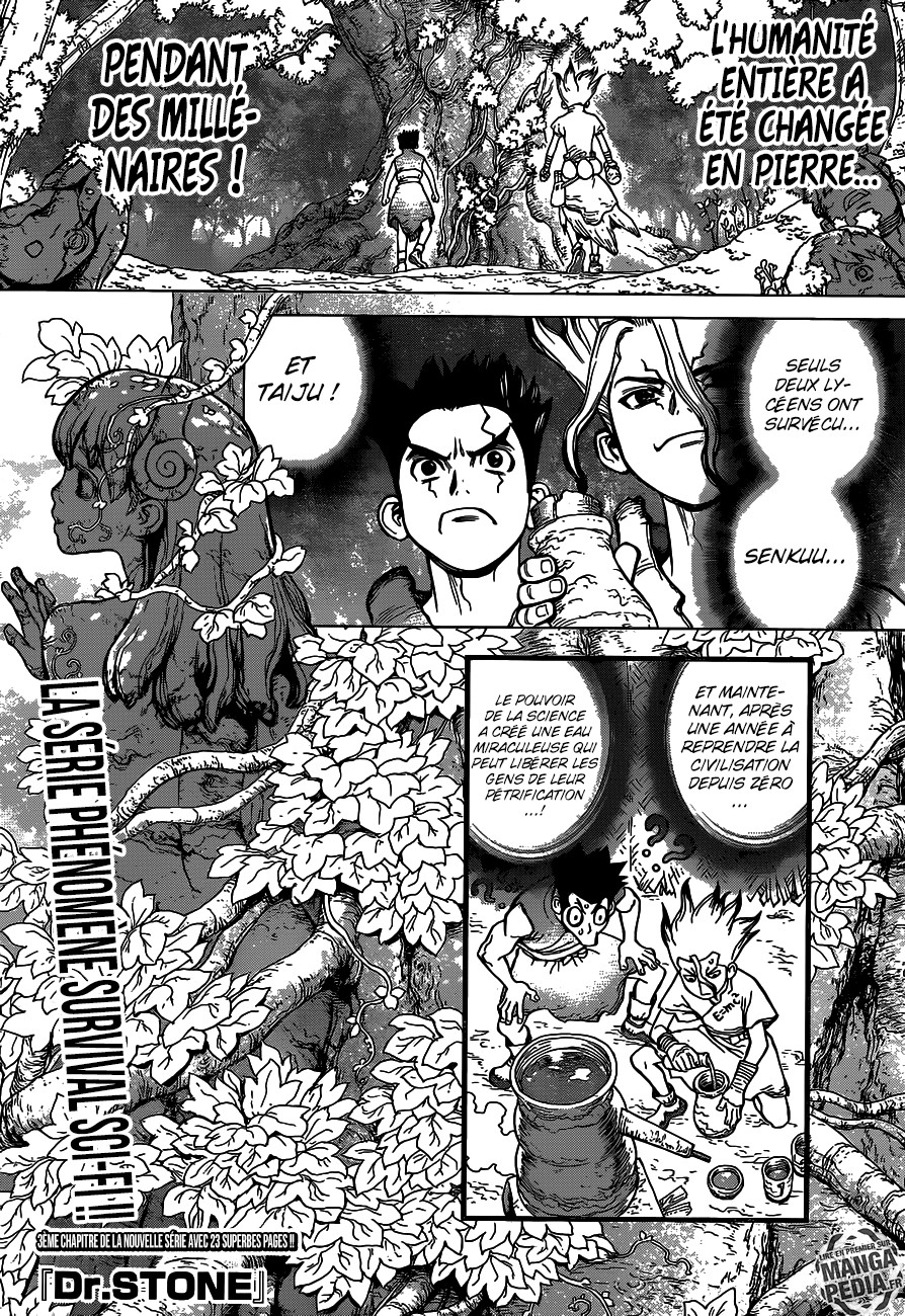 Dr. Stone: Chapter chapitre-3 - Page 1