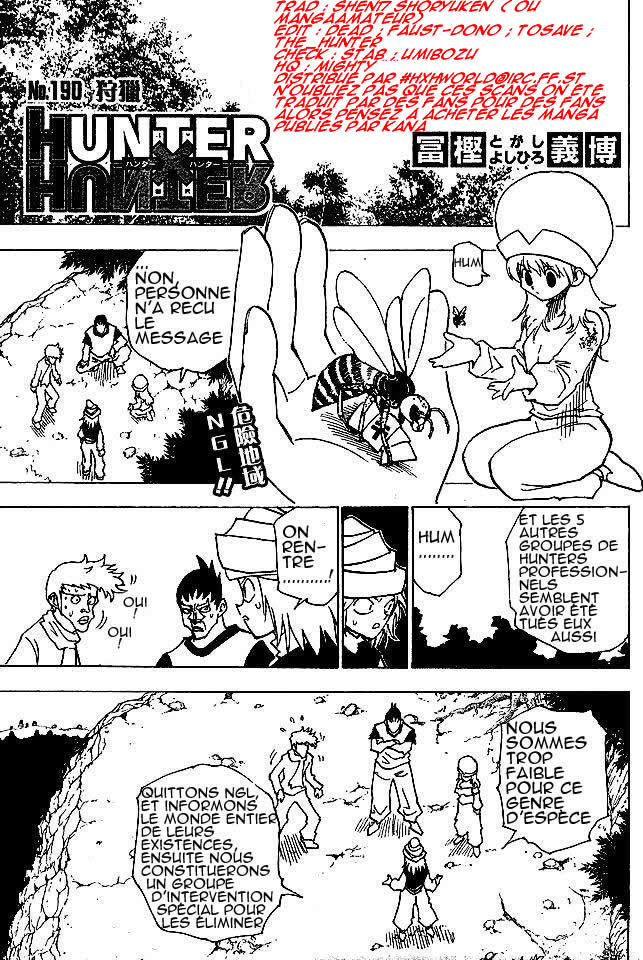 Hunter X Hunter: Chapter chapitre-190 - Page 1