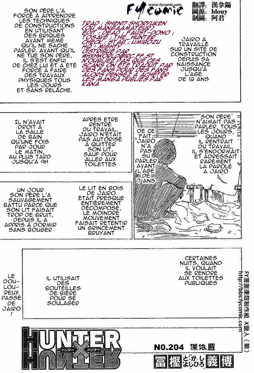 Hunter X Hunter: Chapter chapitre-204 - Page 1