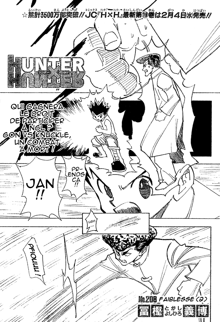 Hunter X Hunter: Chapter chapitre-208 - Page 1