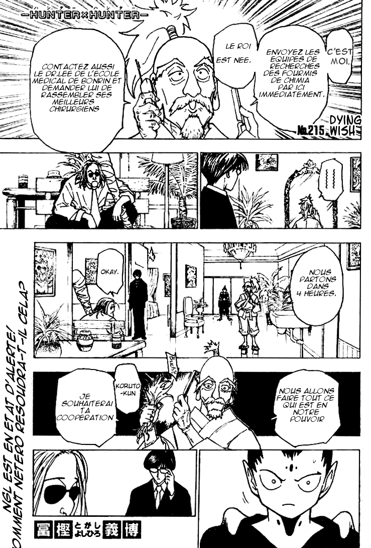 Hunter X Hunter: Chapter chapitre-215 - Page 1
