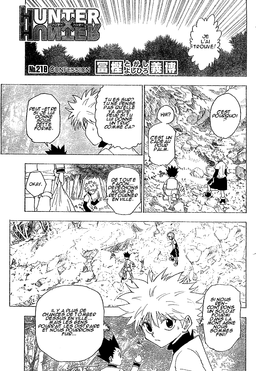 Hunter X Hunter: Chapter chapitre-218 - Page 1