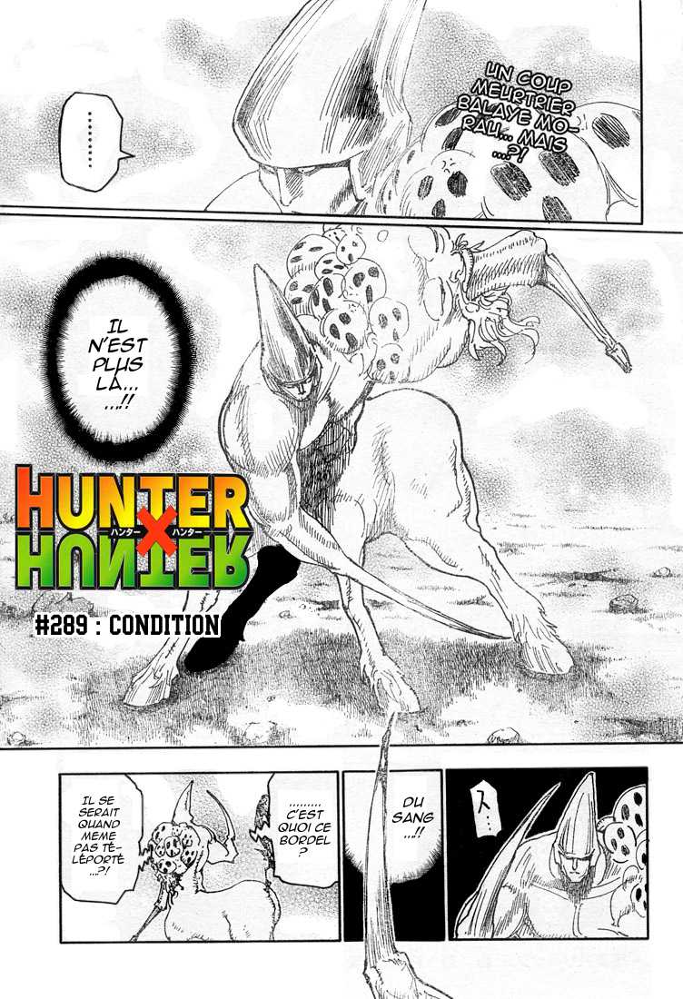Hunter X Hunter: Chapter chapitre-289 - Page 1
