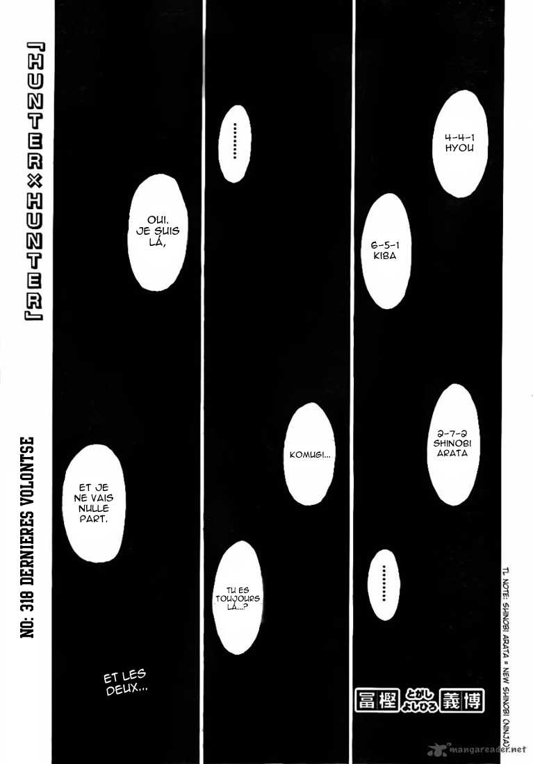 Hunter X Hunter: Chapter chapitre-318 - Page 1