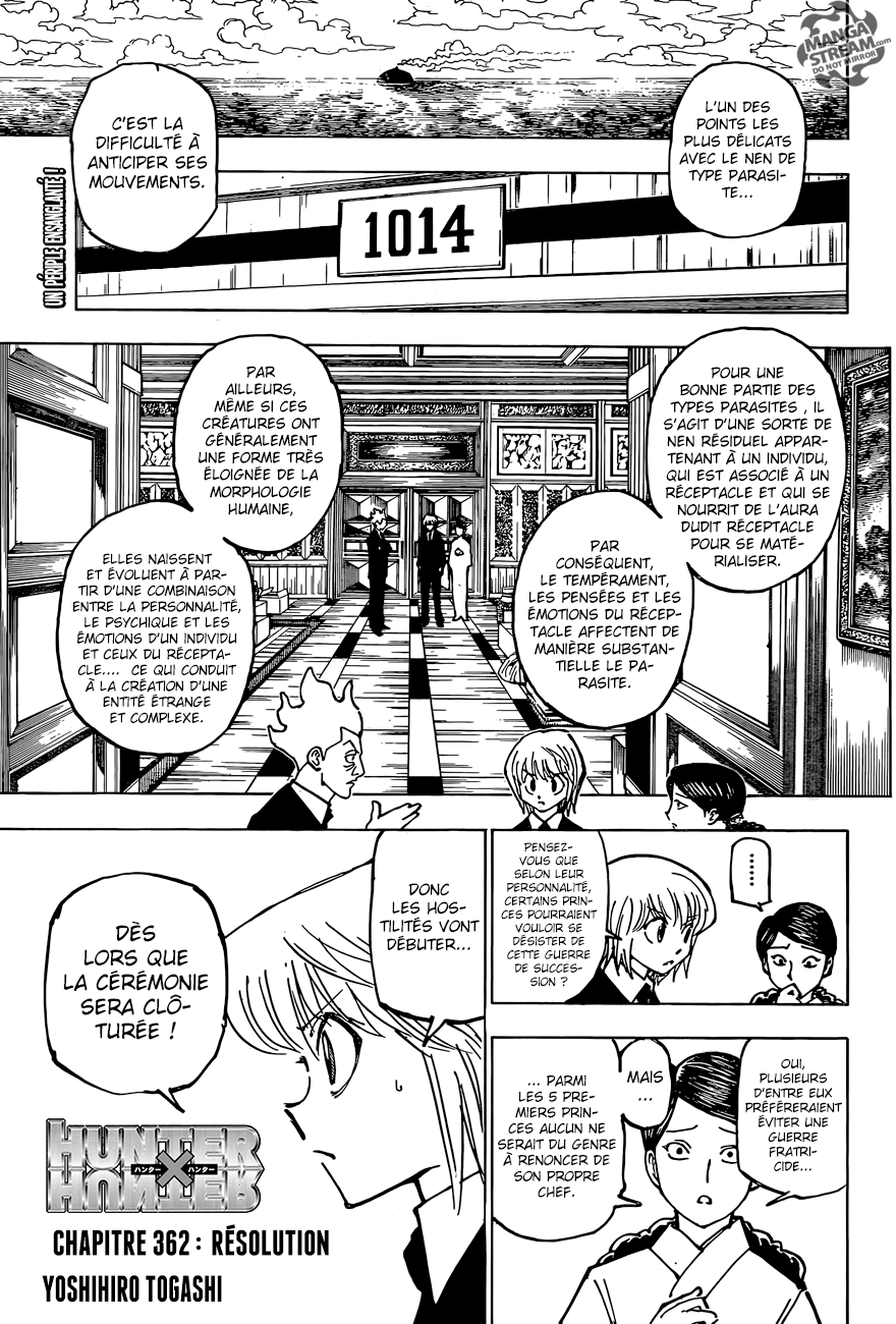 Hunter X Hunter: Chapter chapitre-362 - Page 1
