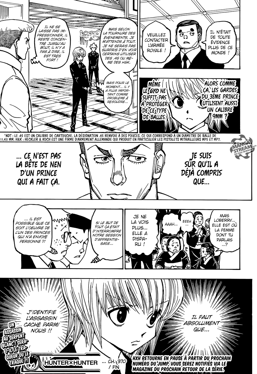 Hunter X Hunter: Chapter chapitre-370 - Page 18