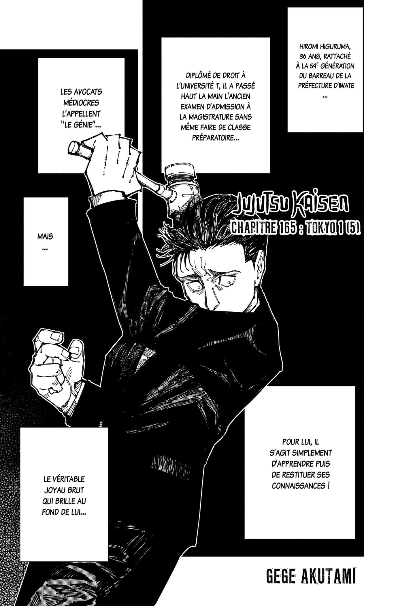 Jujutsu Kaisen: Chapter chapitre-165 - Page 1