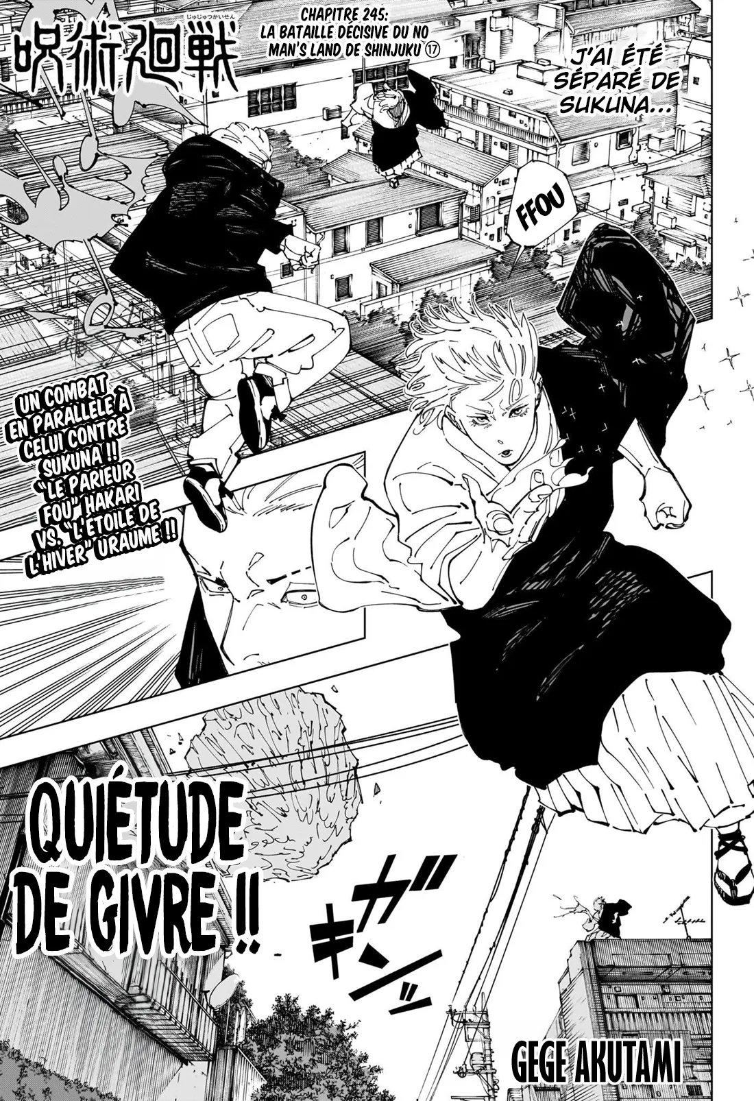 Jujutsu Kaisen: Chapter chapitre-245 - Page 1