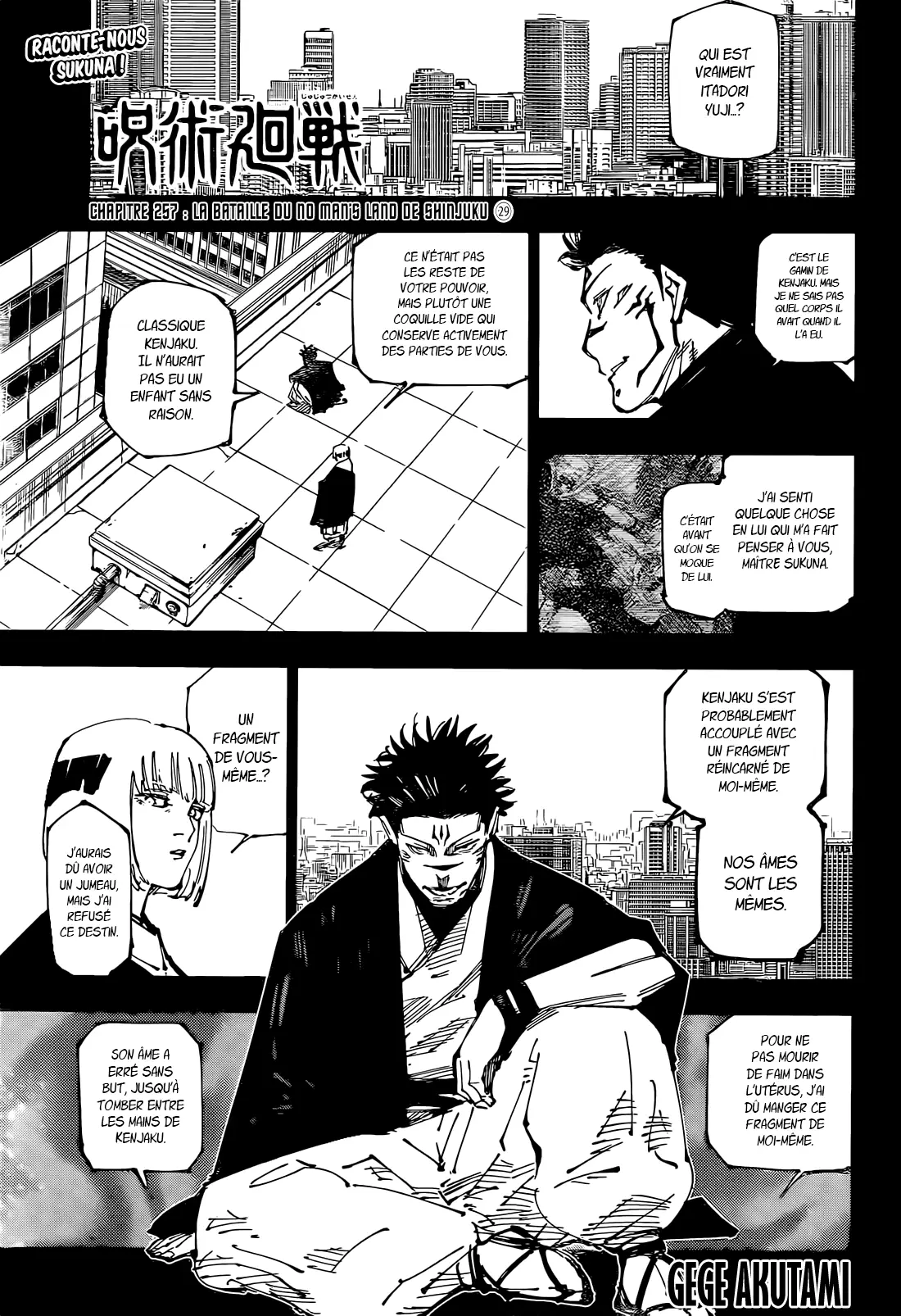 Jujutsu Kaisen: Chapter chapitre-257 - Page 1