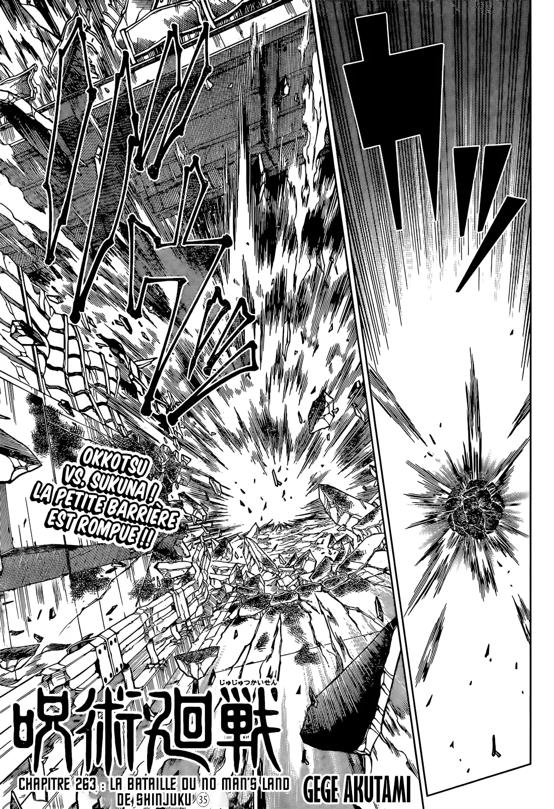 Jujutsu Kaisen: Chapter chapitre-263 - Page 1