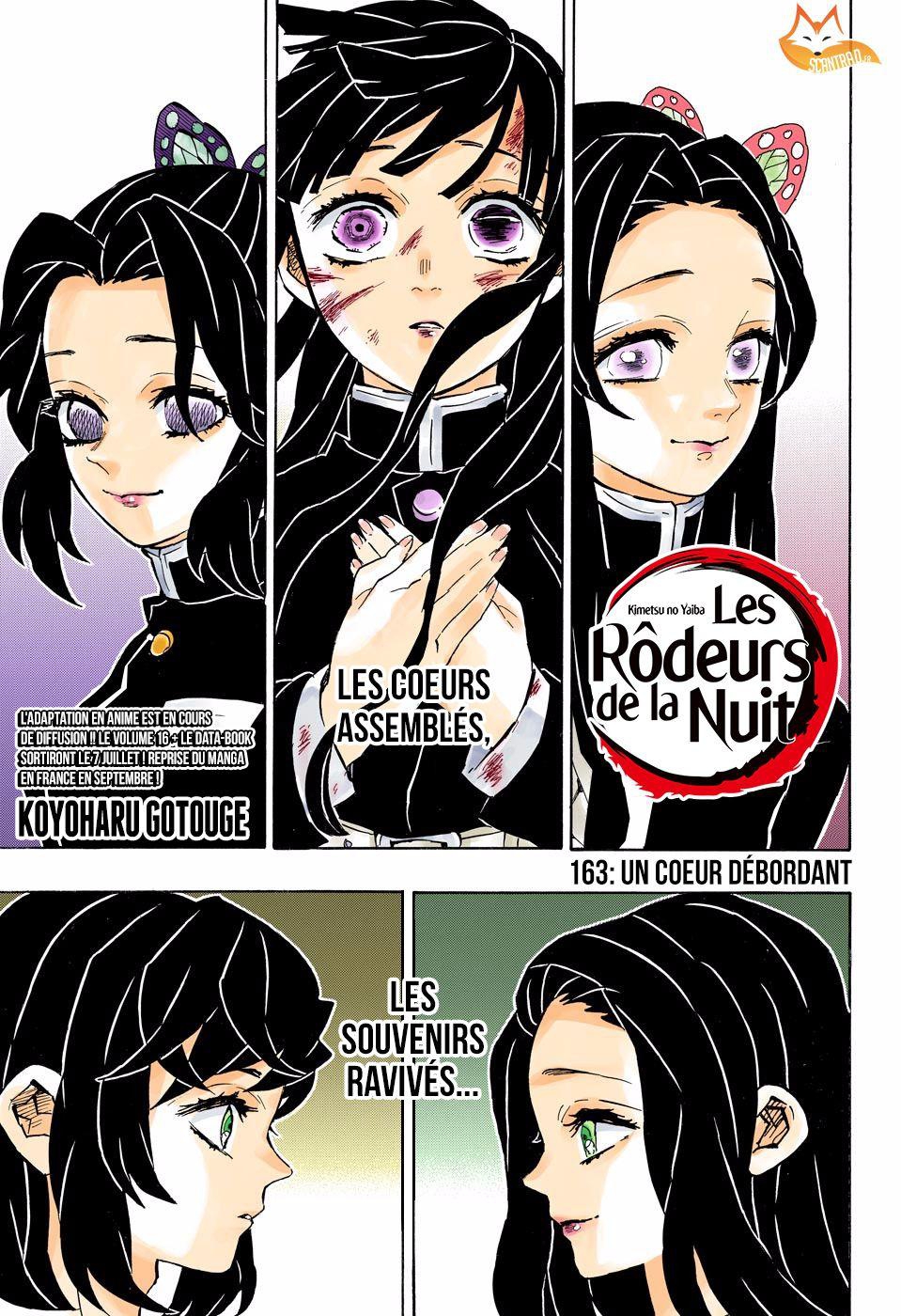 Scan Kimetsu No Yaiba Chapitre 163 : Un cœur débordant - Page 1 sur
