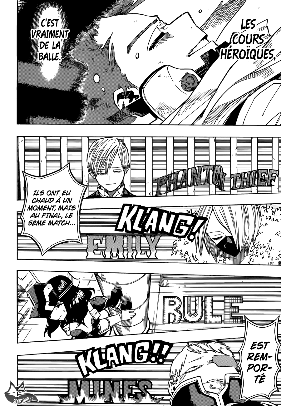 Scan My Hero Academia Chapitre 216 : Classe A vs Classe B, la