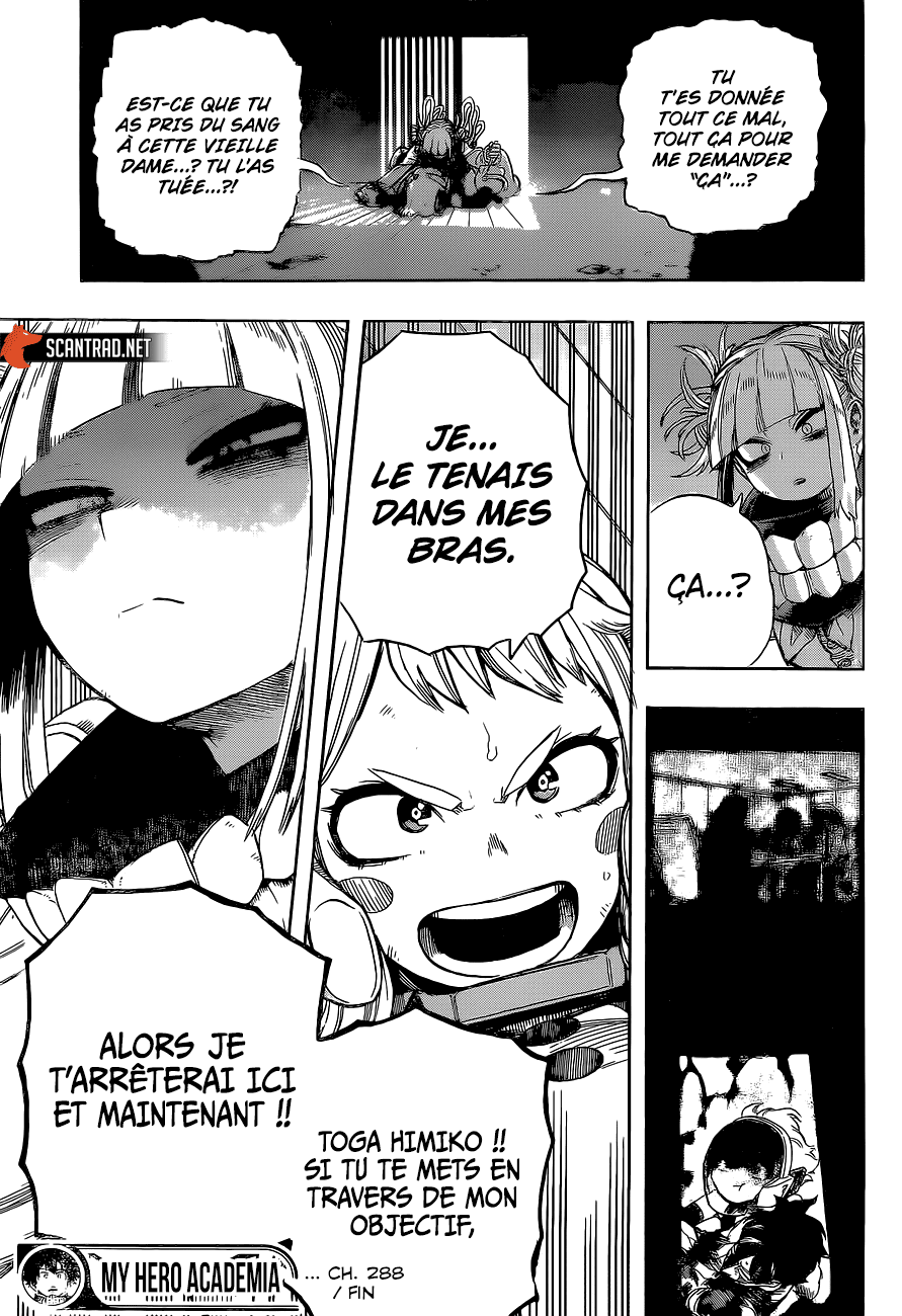 Scan My Hero Academia Chapitre 288 : 
