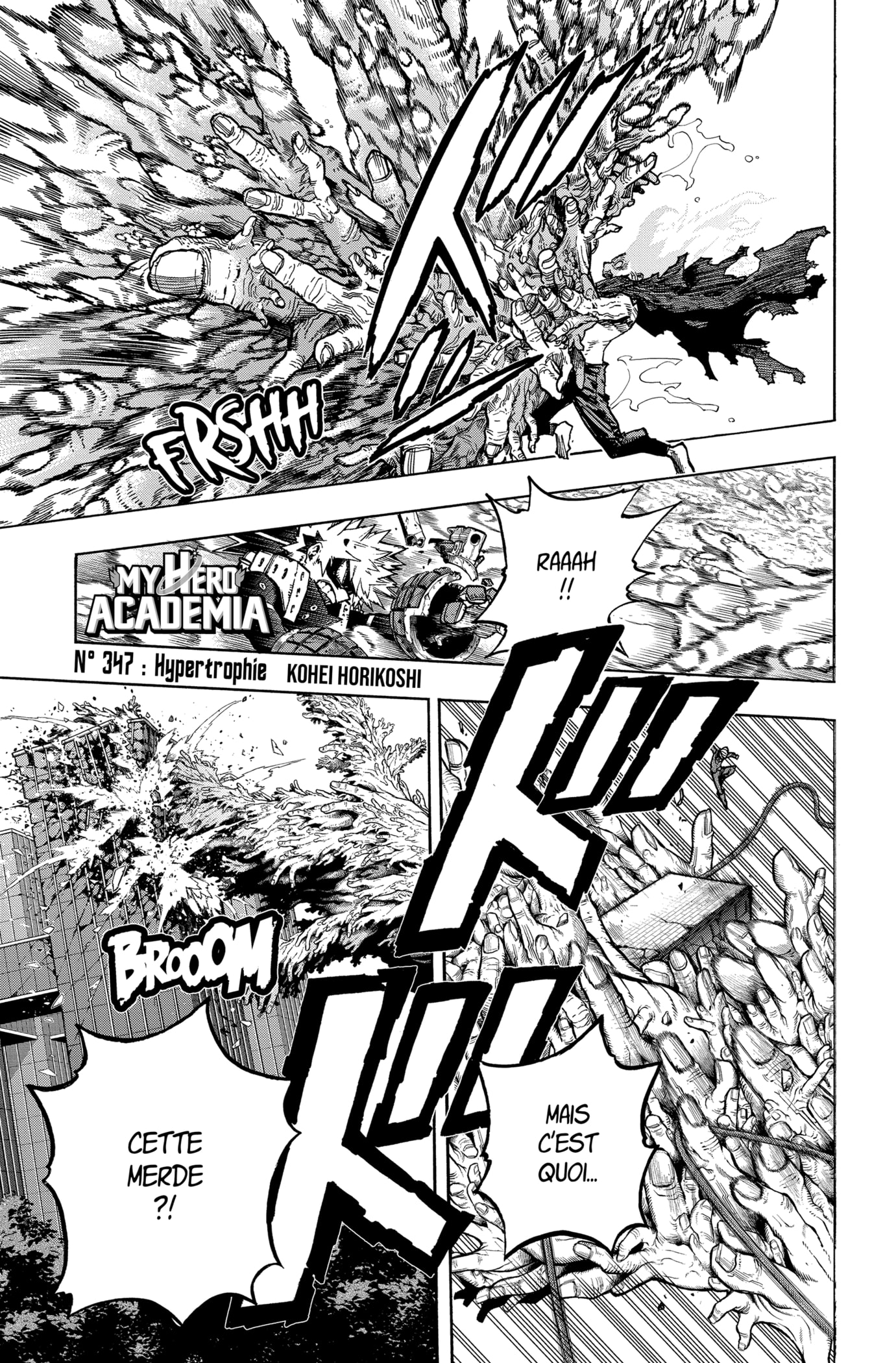 Scan My Hero Academia Chapitre 347 : Hypertrophie - Page 1 sur ScanVF.Net