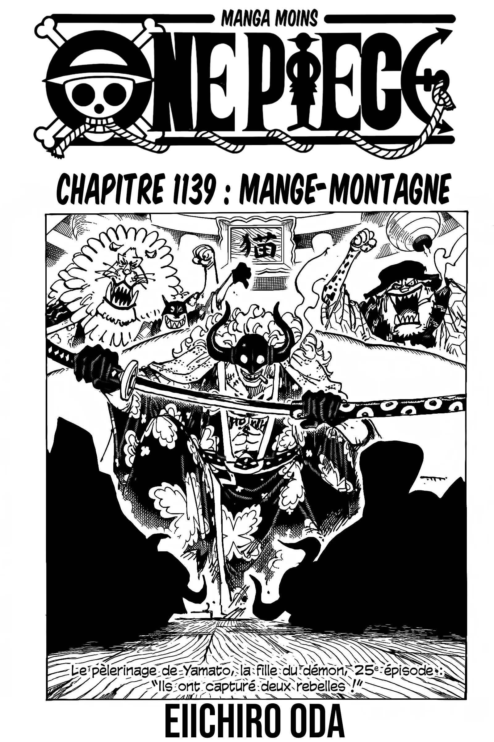 Scan One Piece Chapitre 1139 MANGEMONTAGNE Page 1 sur