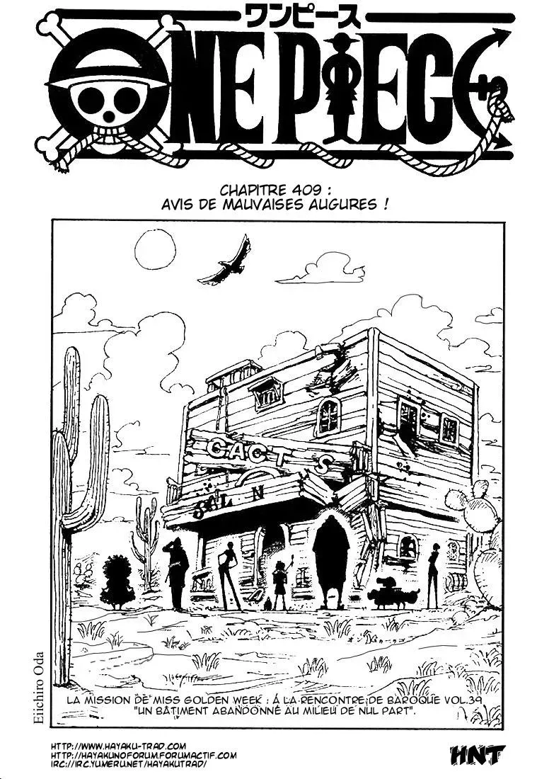 One Piece: Chapter chapitre-409 - Page 1