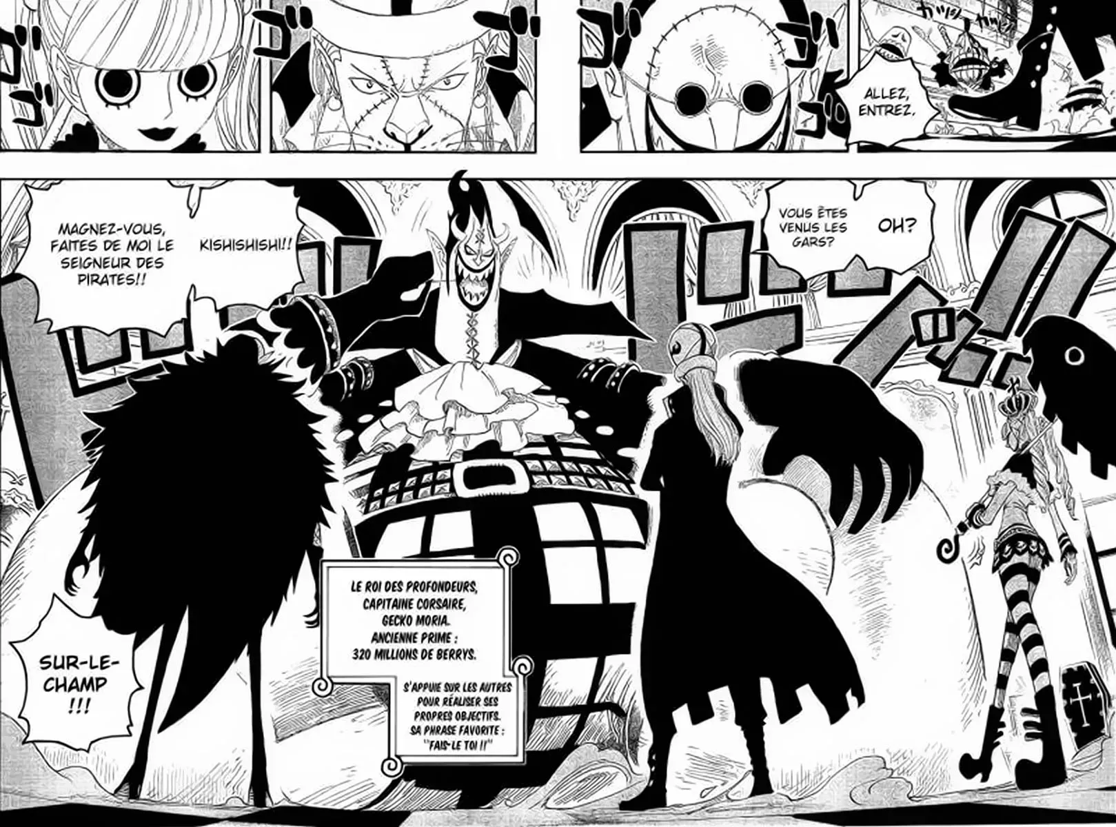 Scan One Piece Chapitre 455 : Le roi des abysses, Gecko Moria le