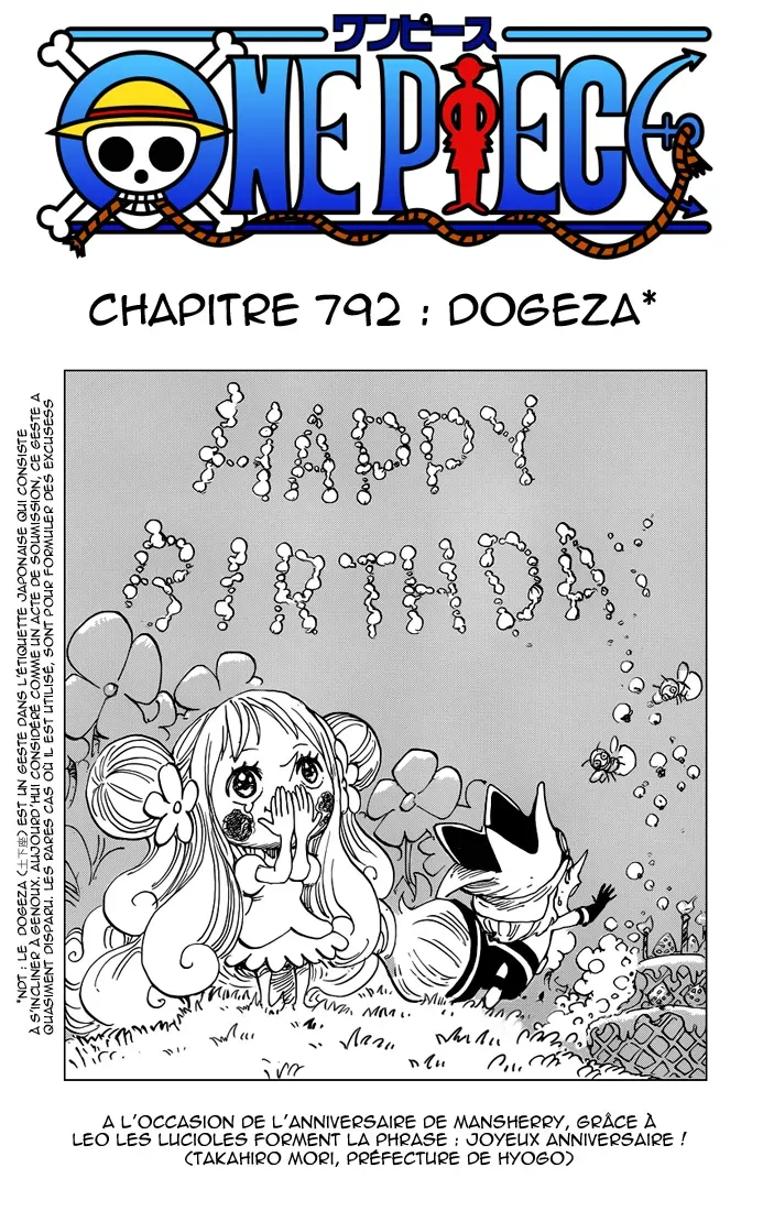One Piece: Chapter chapitre-792 - Page 1