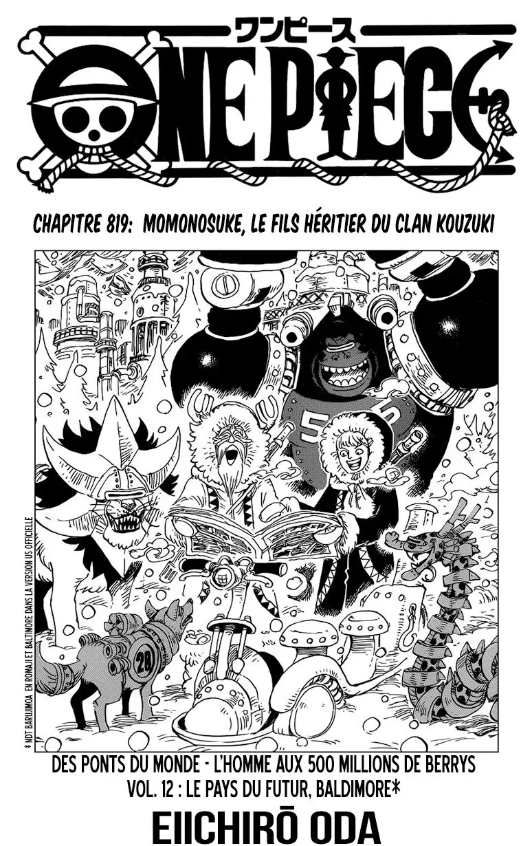 One Piece: Chapter chapitre-819 - Page 1