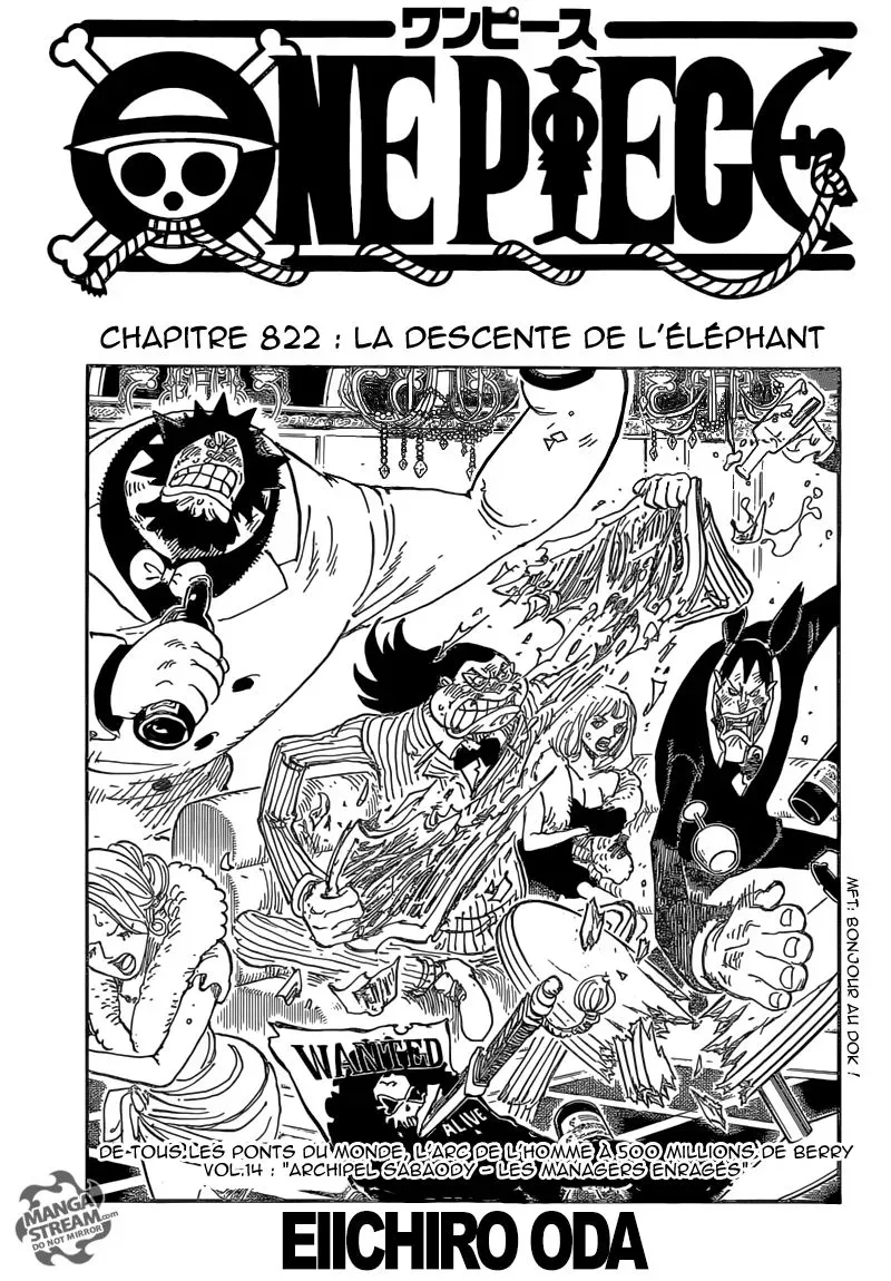 One Piece: Chapter chapitre-822 - Page 1