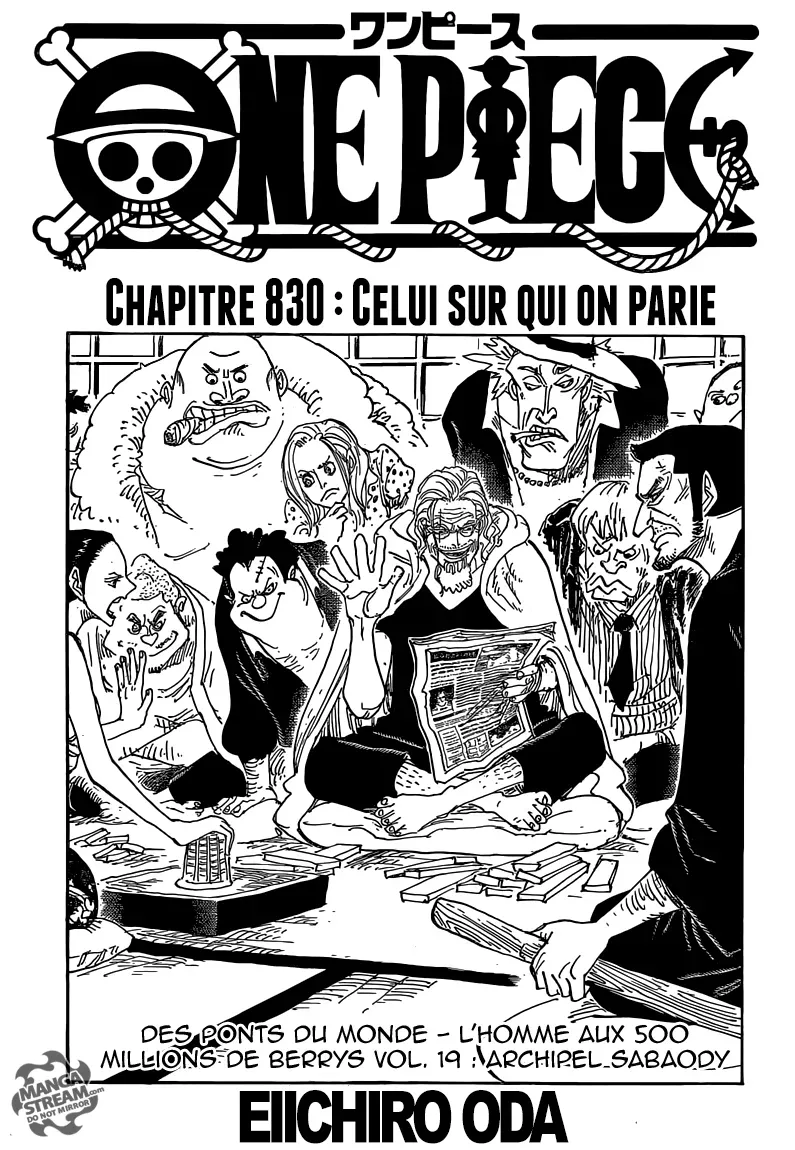 One Piece: Chapter chapitre-830 - Page 1