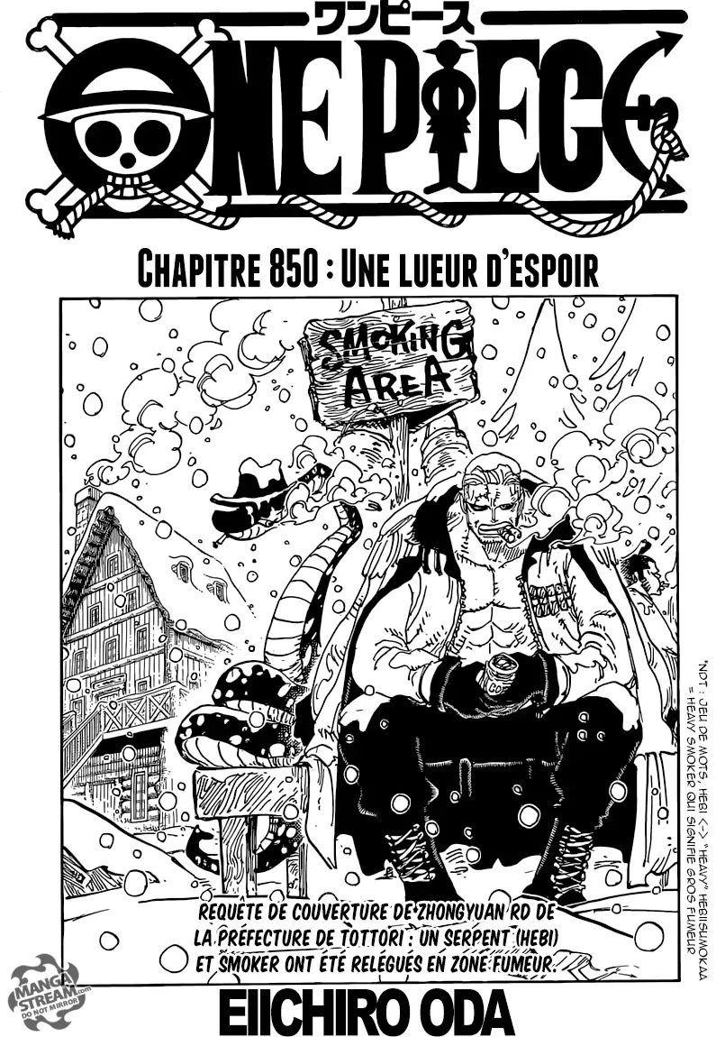 One Piece: Chapter chapitre-850 - Page 1