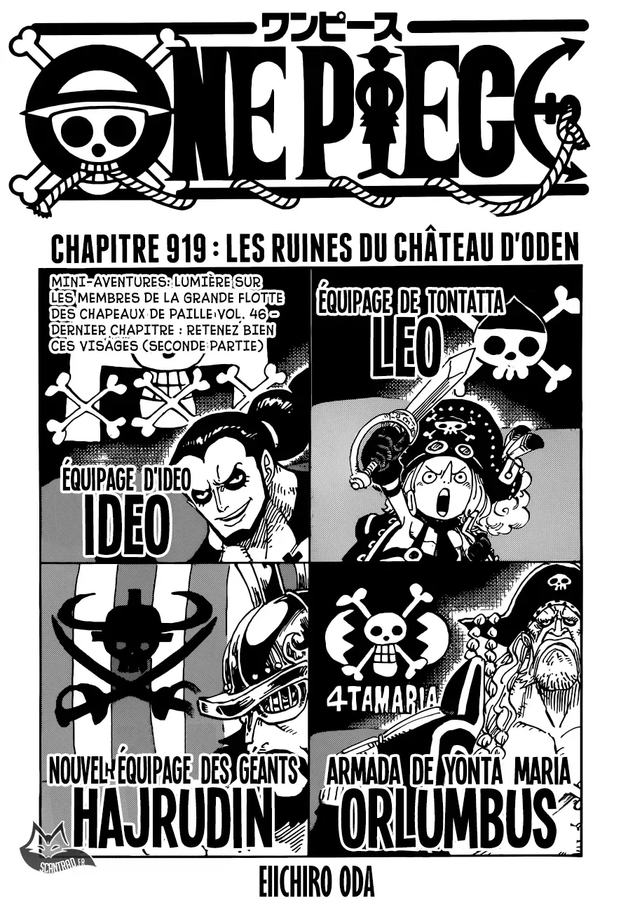 One Piece: Chapter chapitre-919 - Page 1