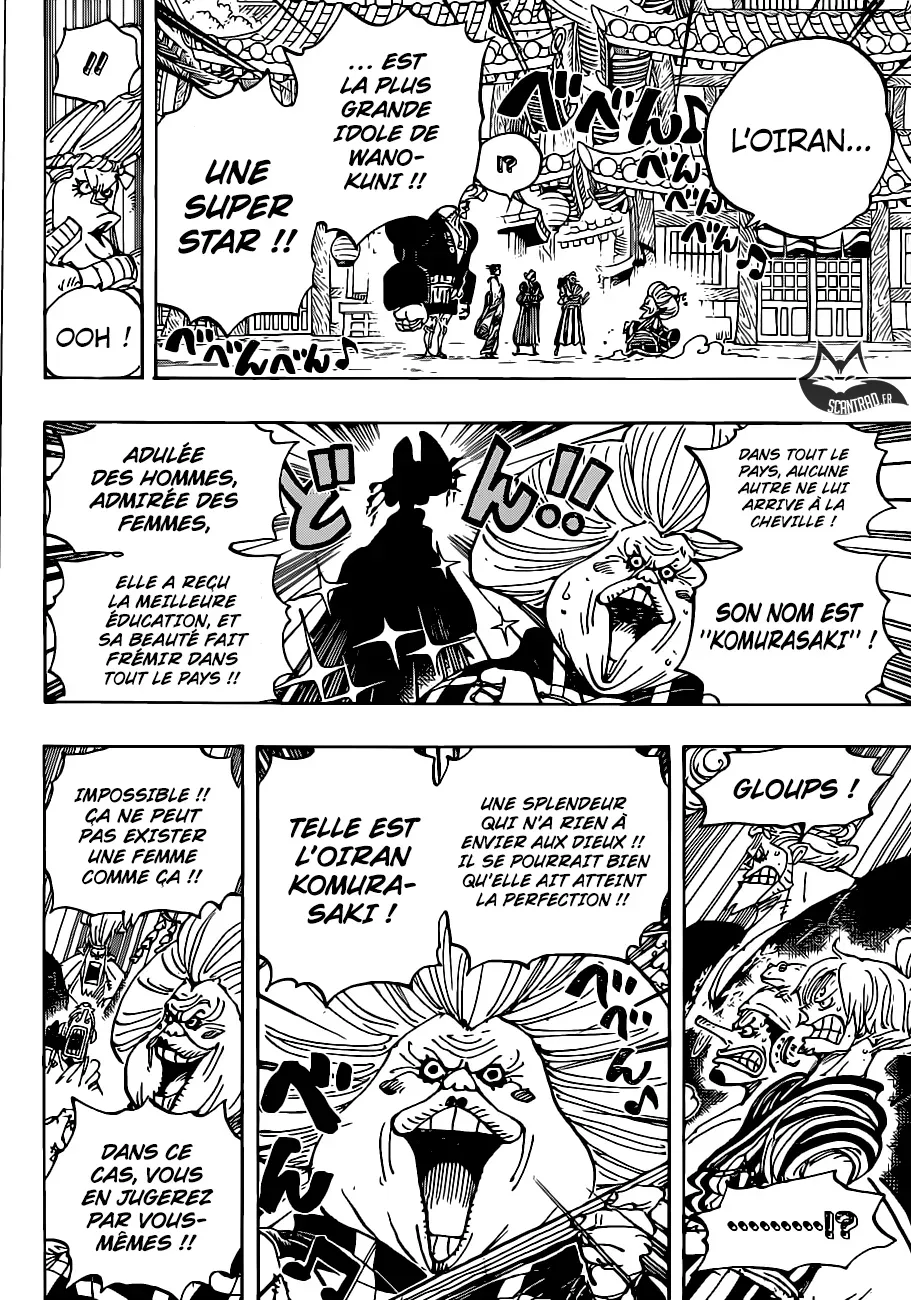 Scan One Piece Chapitre 927 : O-Toko La Kamuro - Page 12 Sur Scanvf.Net