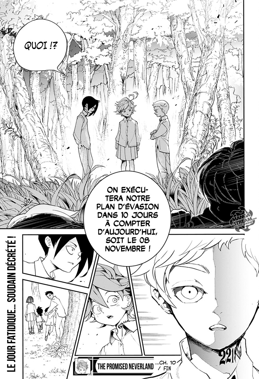 The Promised Neverland: Chapter chapitre-10 - Page 21
