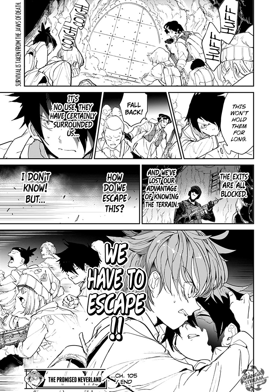 The Promised Neverland: Chapter chapitre-105 - Page 19