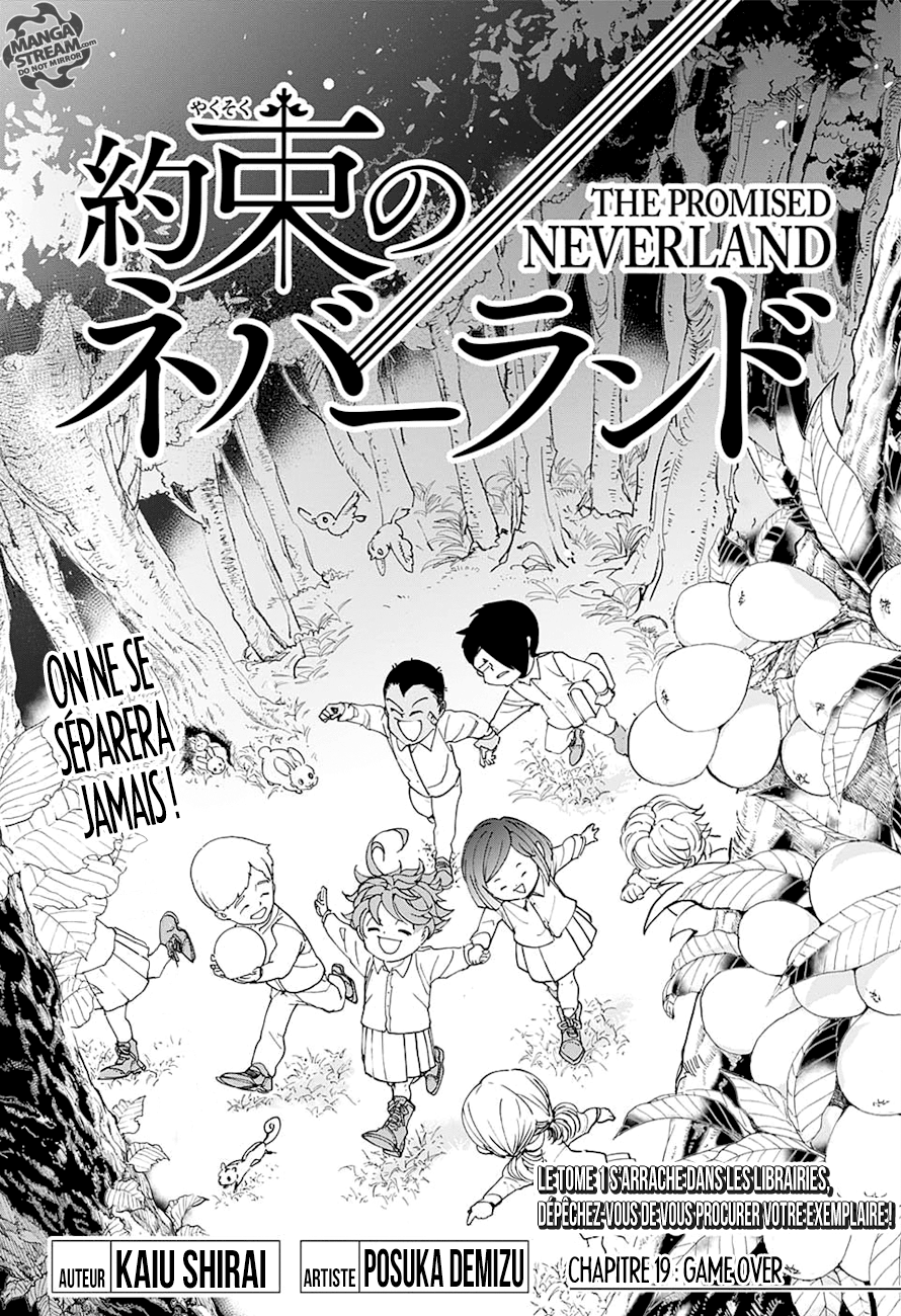 The Promised Neverland: Chapter chapitre-19 - Page 1