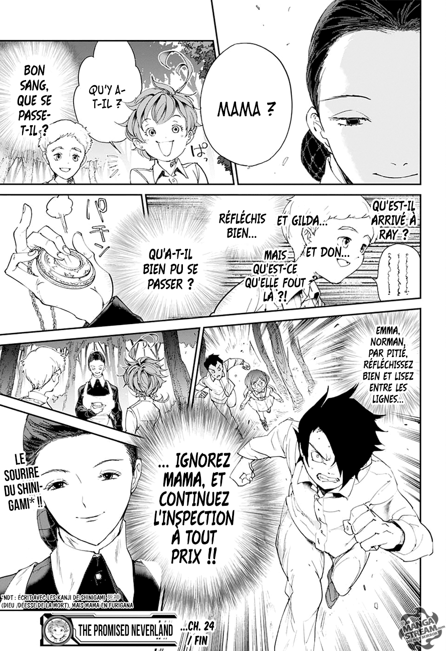 The Promised Neverland: Chapter chapitre-24 - Page 19