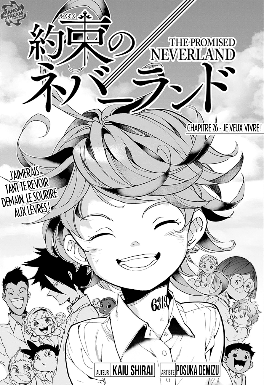 The Promised Neverland: Chapter chapitre-26 - Page 1