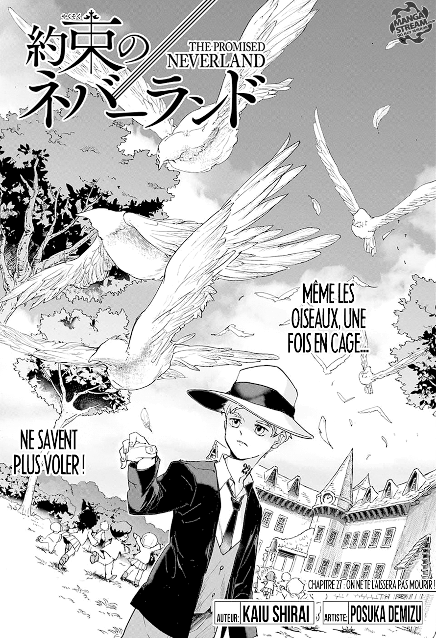 The Promised Neverland: Chapter chapitre-27 - Page 1