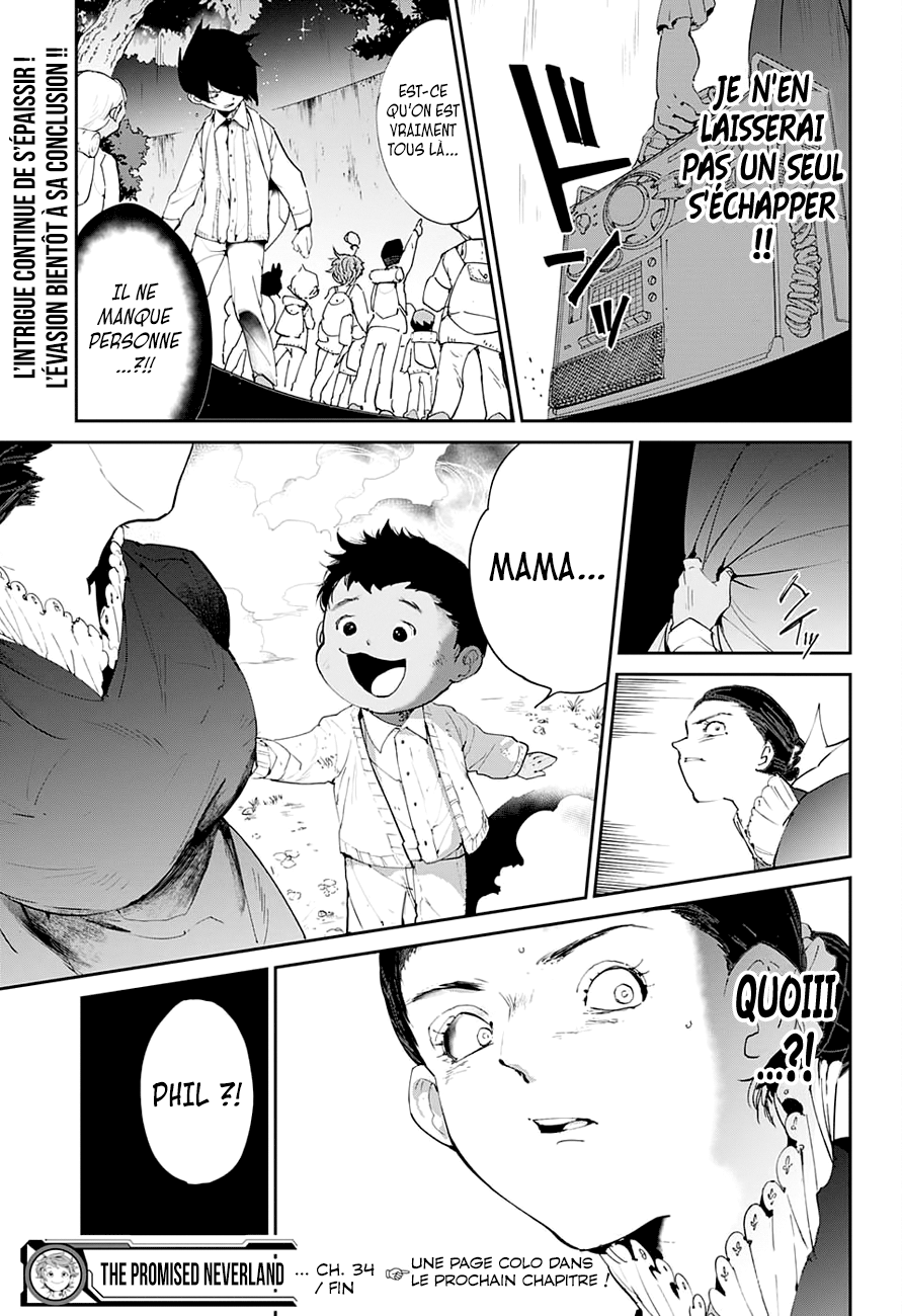 The Promised Neverland: Chapter chapitre-34 - Page 19