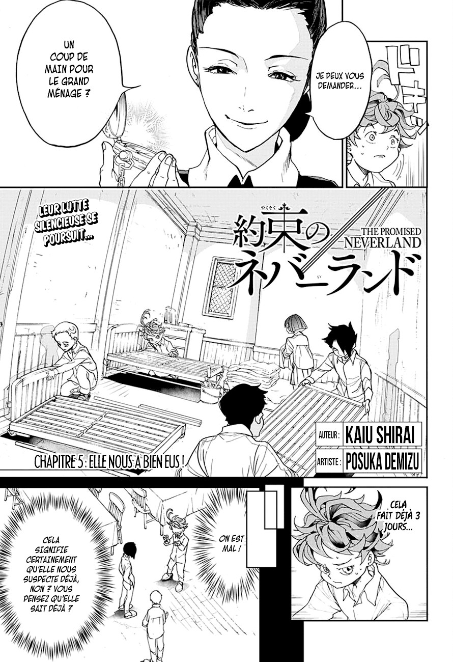 The Promised Neverland: Chapter chapitre-5 - Page 3