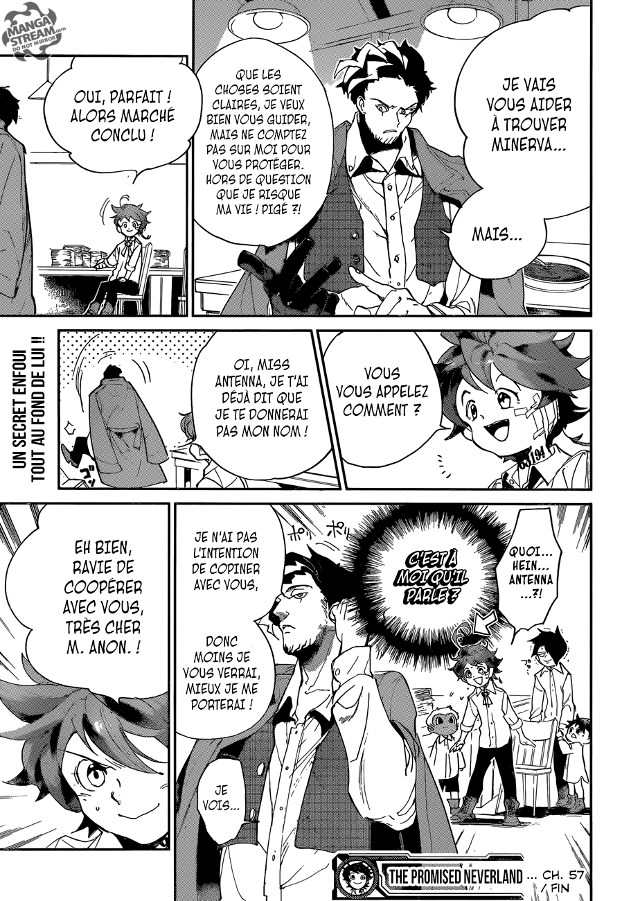 The Promised Neverland: Chapter chapitre-57 - Page 19