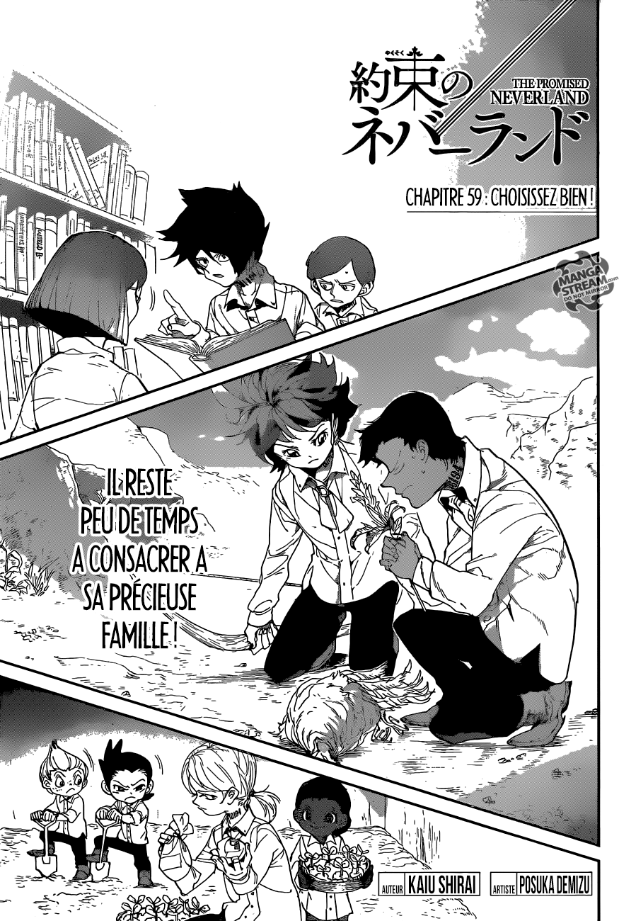 The Promised Neverland: Chapter chapitre-59 - Page 1