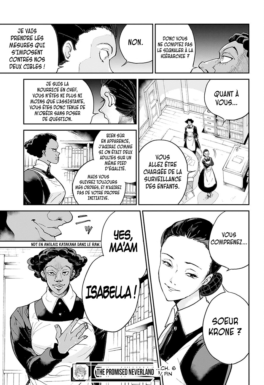 The Promised Neverland: Chapter chapitre-6 - Page 19