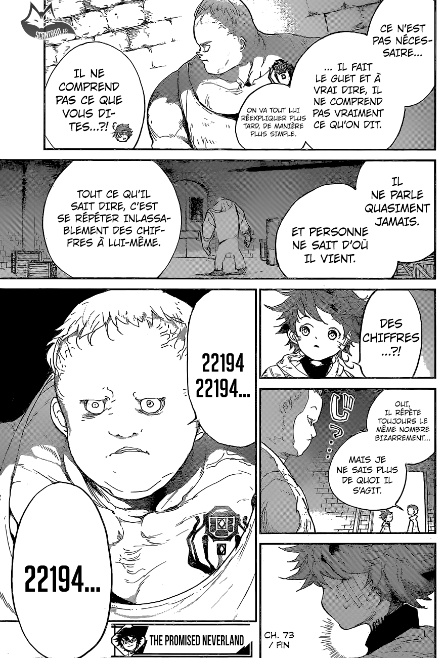 The Promised Neverland: Chapter chapitre-73 - Page 19