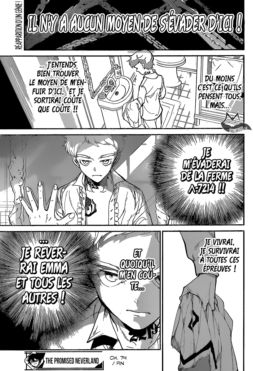 The Promised Neverland: Chapter chapitre-74 - Page 18