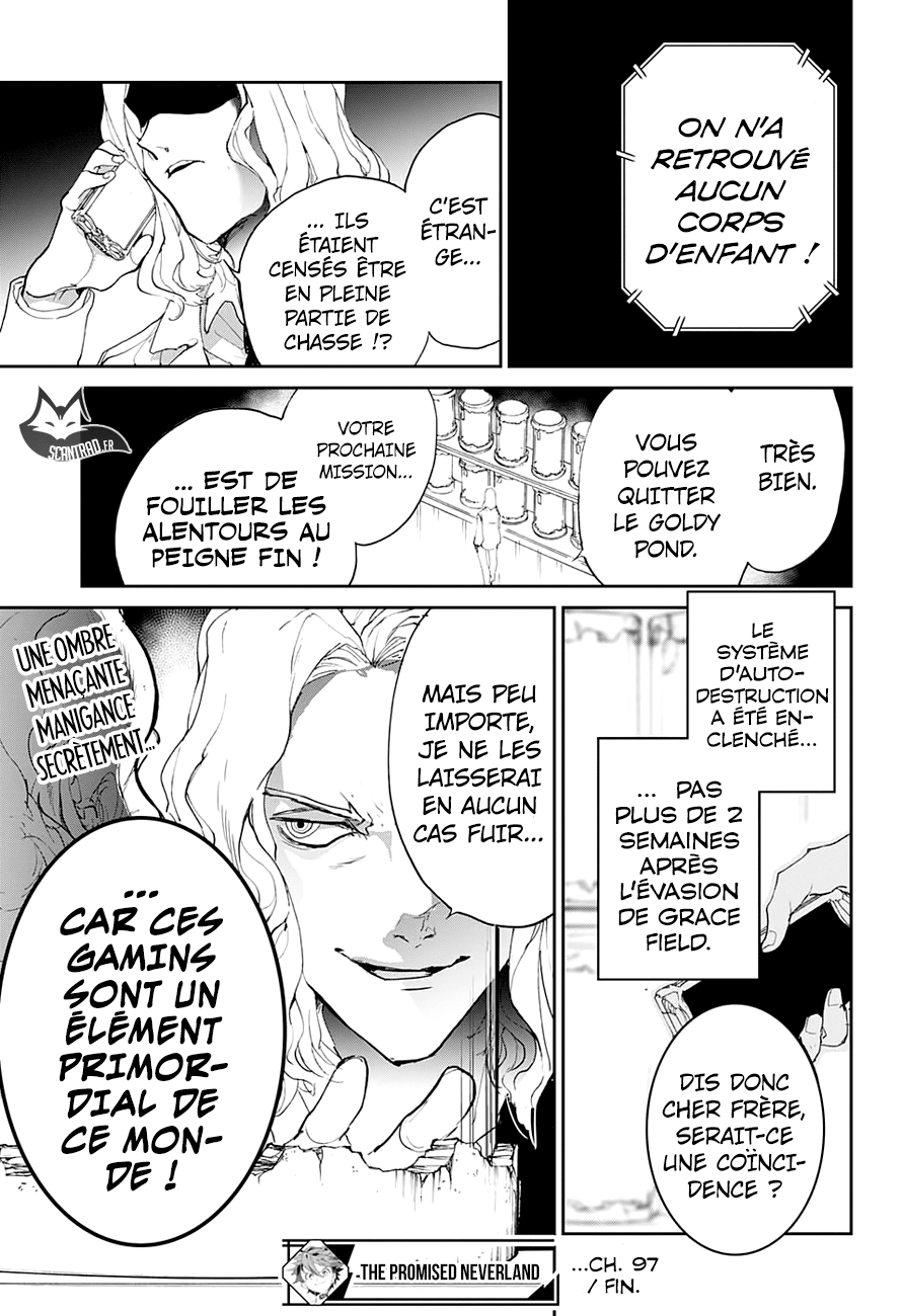 The Promised Neverland: Chapter chapitre-97 - Page 19